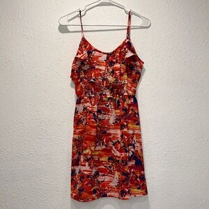 I Love H81 multicolor tropical mini dress for women